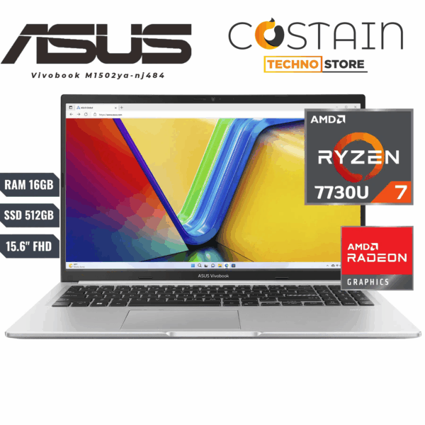 Laptop Asus Vivobook (M1502ya-nj484) - AMD Ryzen 7 7730u